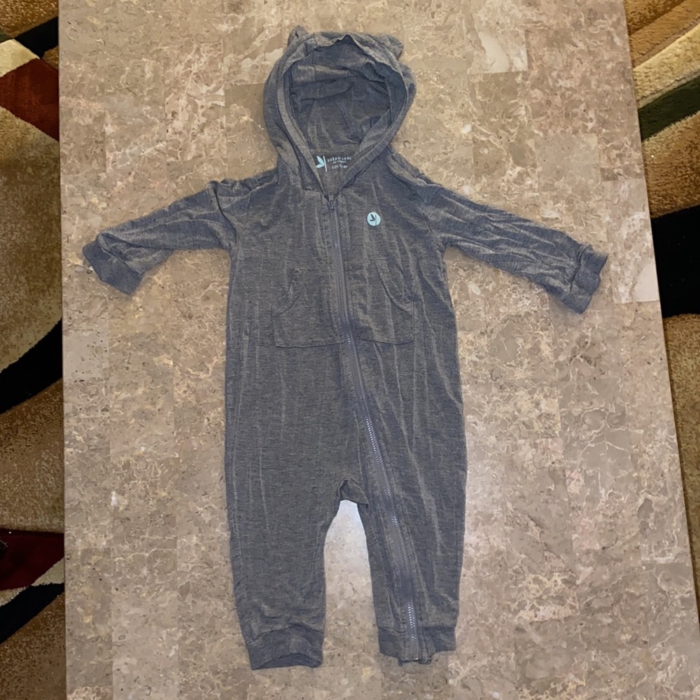 Baby Long Sleeve "Bear Necessity" Zipper Romper